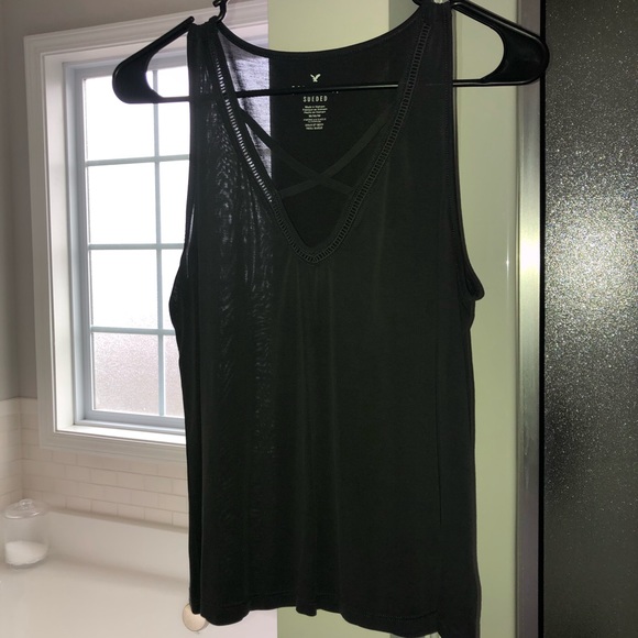 Black AE tank/crop top - Picture 1 of 3